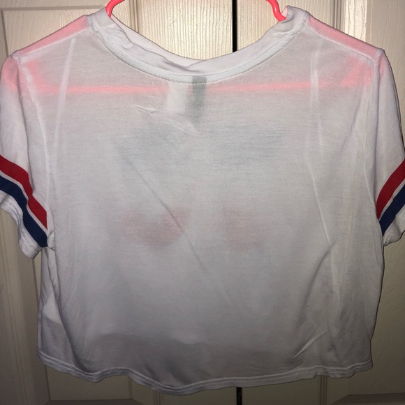 Red, white, and blue H&M crop top - Picture 2 of 3
